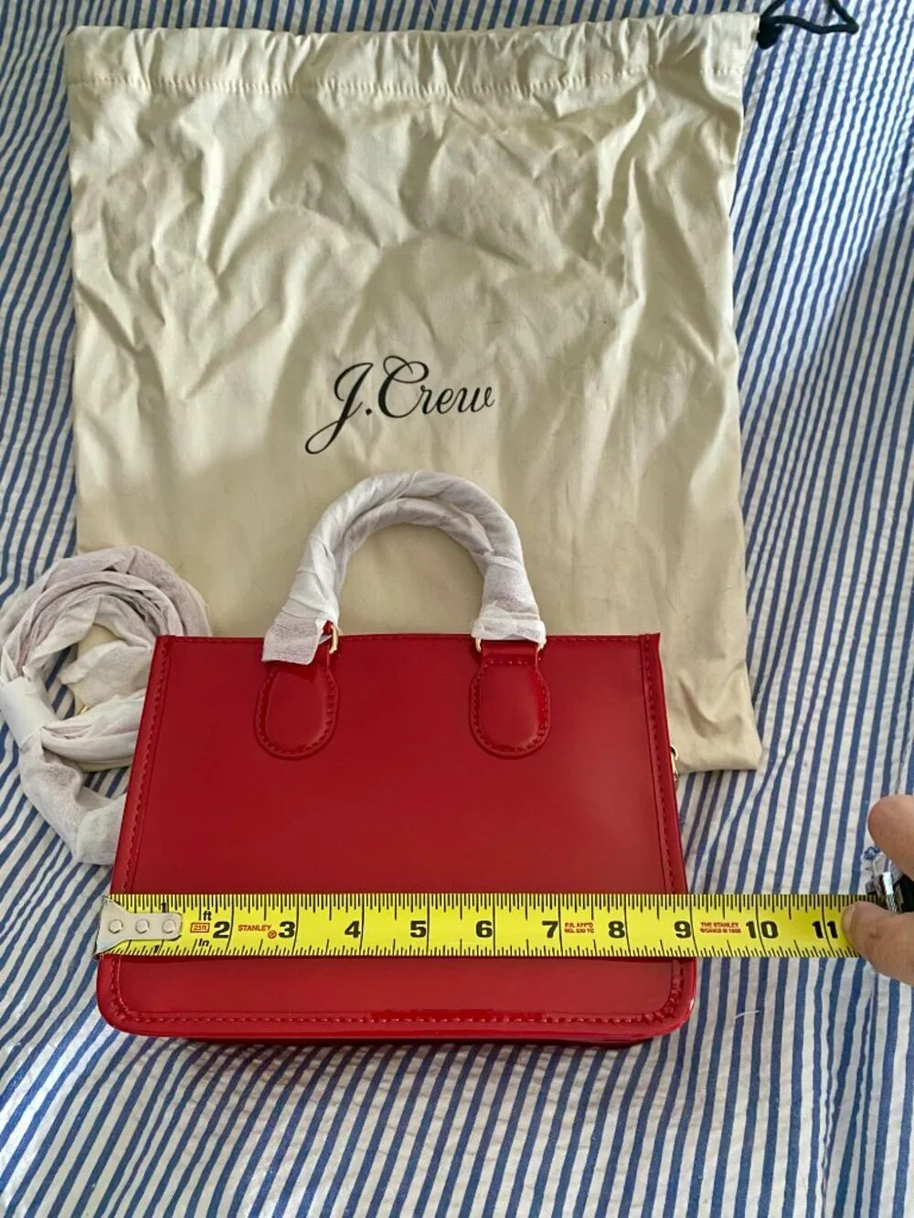 J. Crew Vienna Lady Bag in patent leather (red)